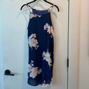 Blue floral flowy M Amazon dress